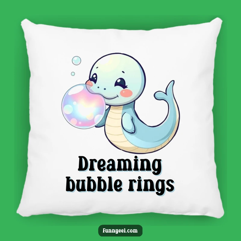 Cozy Kawaii Eel Bubble Ring Pillow: Soft Decor and Funny Gift for Playful Spaces