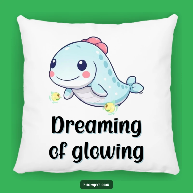 Funny Kawaii Eel Plankton Chase Pillow: Cozy Comfort & Playful Decor