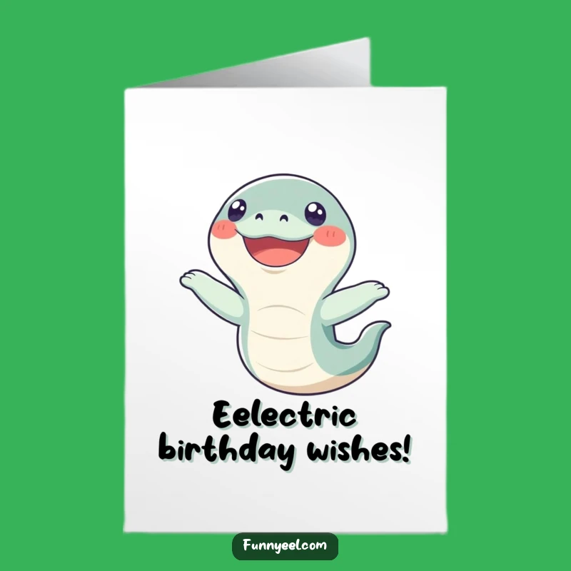 Free Printable Birthday Card: Funny Eel Flip Greeting for Hilarious Celebrations