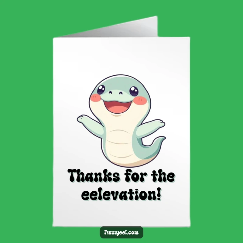 Free Printable Thank You Card: Giggling Eel Flip for Expressing Gratitude