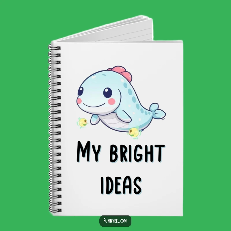 Funny Kawaii Eel Plankton Chase Notebook: Jot Down Ideas with Sparkle