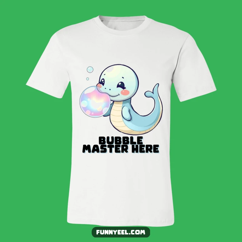 Funny Kawaii Eel Bubble Ring T-Shirt: Playful Apparel and Hilarious Gift for Bubble Enthusiasts